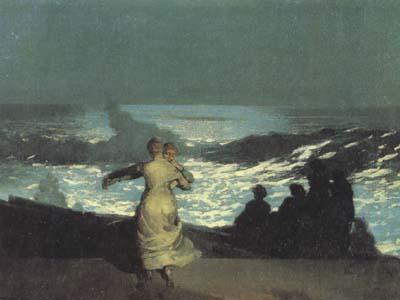 Winslow Homer A Summer Night (san39) oil painting image